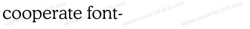 cooperate font字体转换